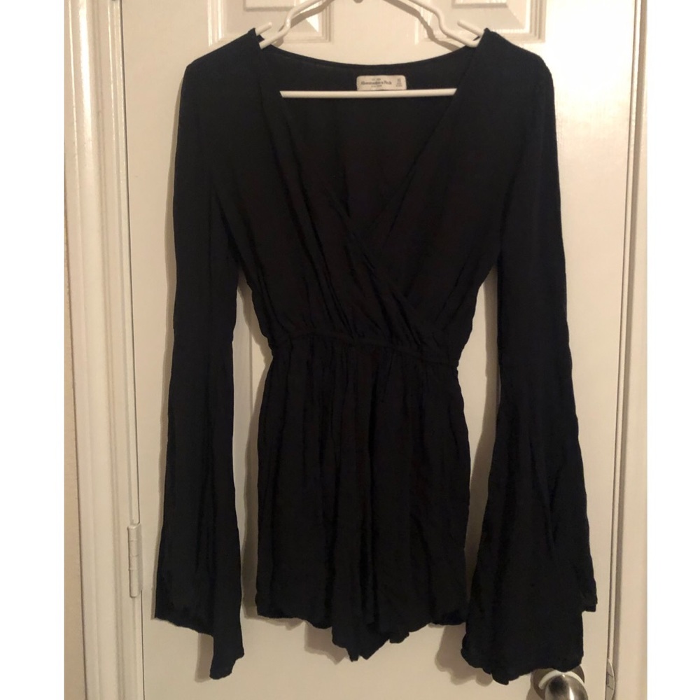 BOHEMIAN STYLE LONG BELL SLEEVE ROMPER